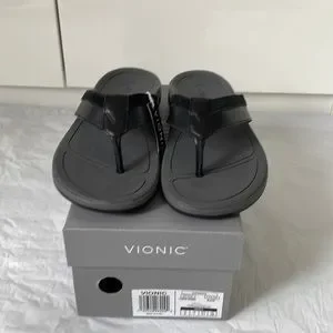 VIONIC Dennis Leather Sandal Flip Flop Color-White Size-8 NWT Vionic | Shoes | Vionic Dennis Leather Sandal Flip Flop  main image 2